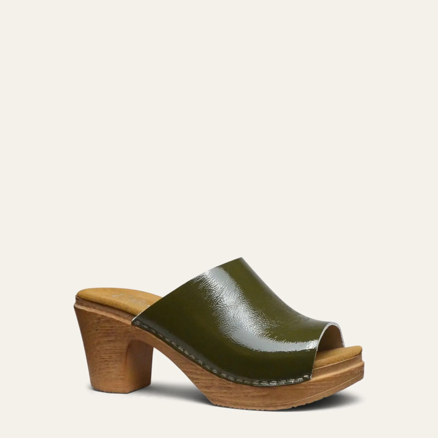 Calou Stockholm Sale/archive^Frida Clog Patent Green