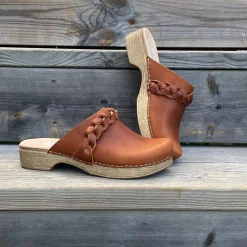 Calou Stockholm Low Heel Soft Clogs^Helena Braid